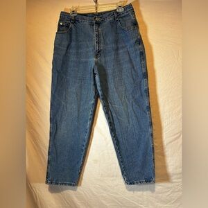 Forenza Jeans Womens 16P Vintage Blue High Waisted Mom Tapered Leg 80s